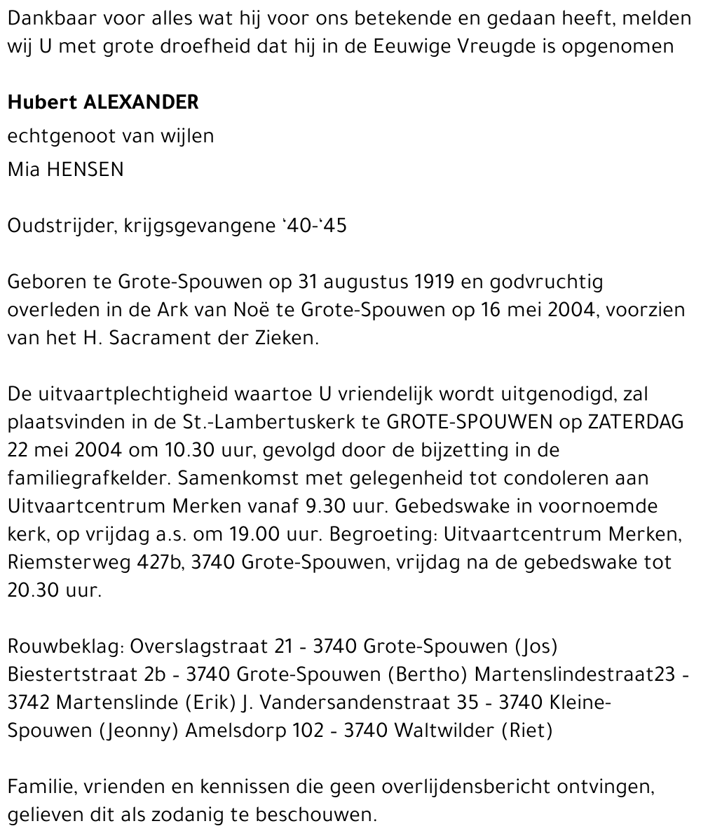 Hubert Alexander