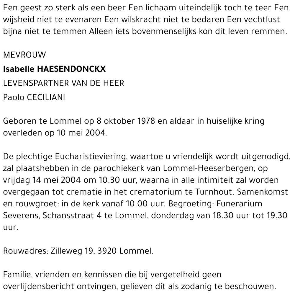 Isabelle Haesendonckx