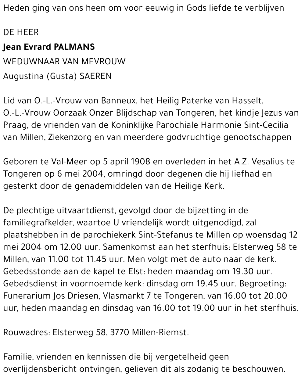 Jean Evrard Palmans