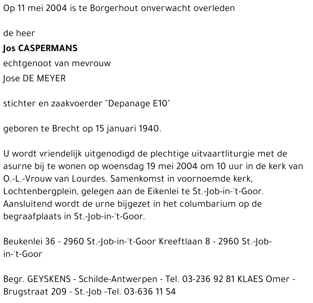 Jos Caspermans