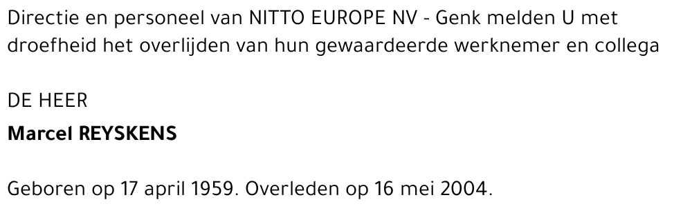 Marcel REYSKENS
