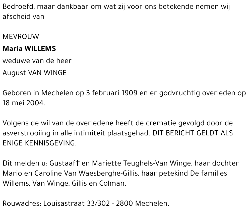 Maria WILLEMS
