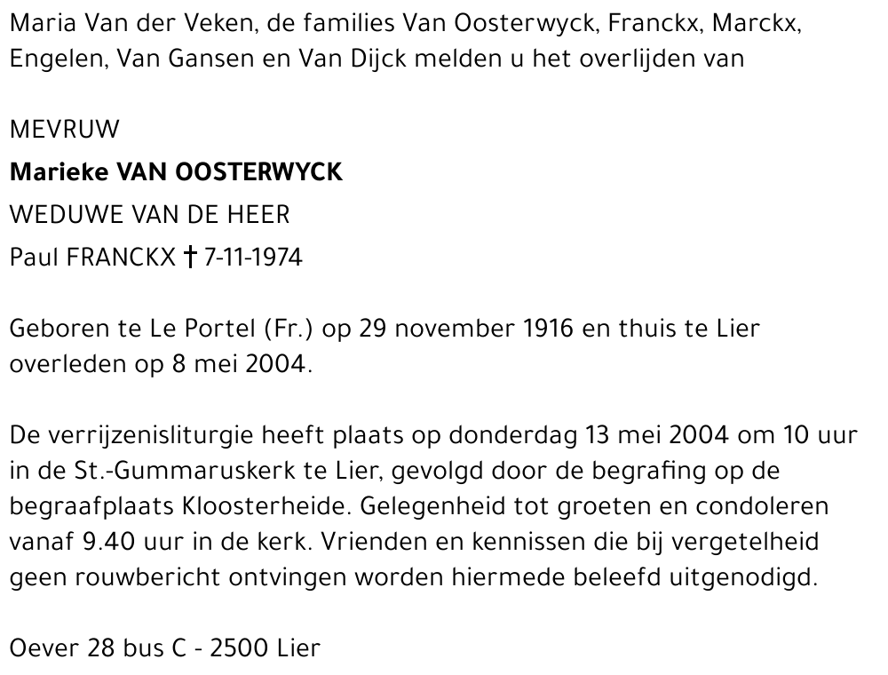 Marieke Van Oosterwyck