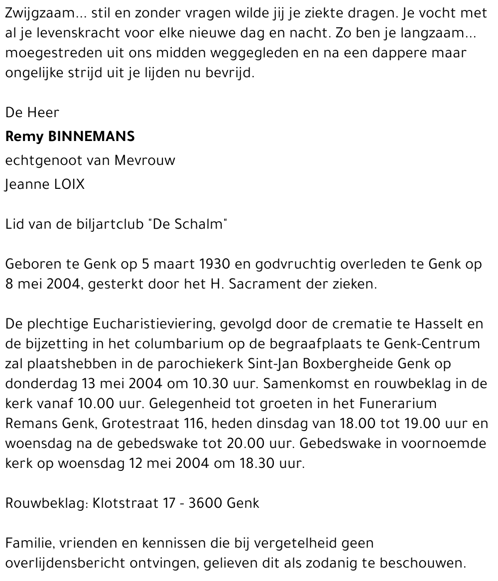 Remy BINNEMANS