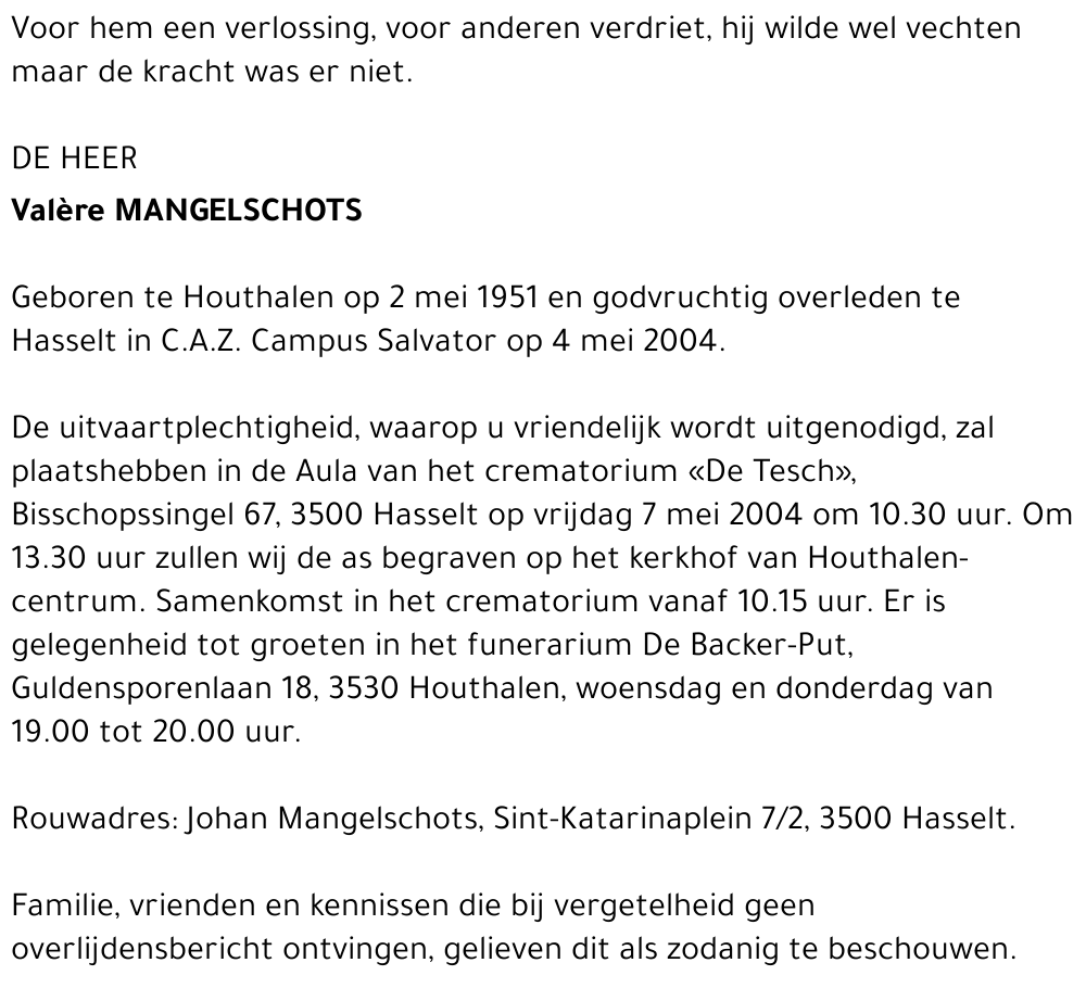 Valère Mangelschots