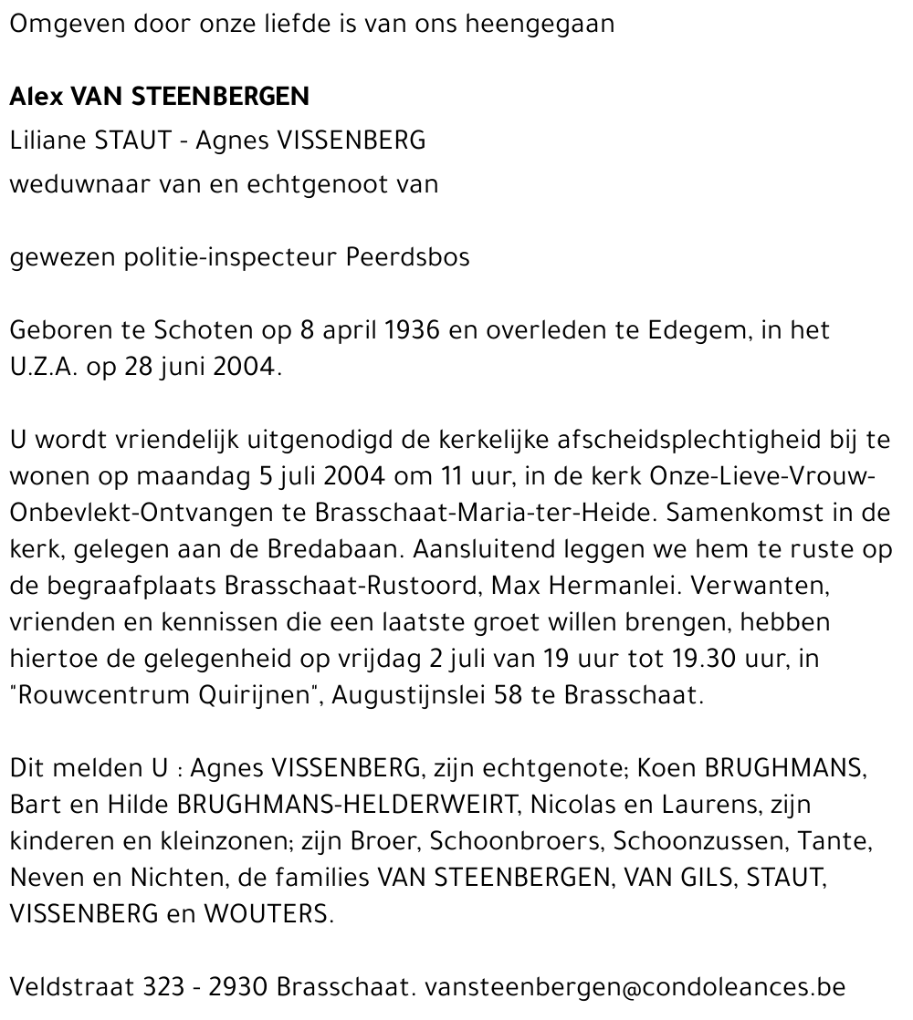 Alex Van Steenbergen