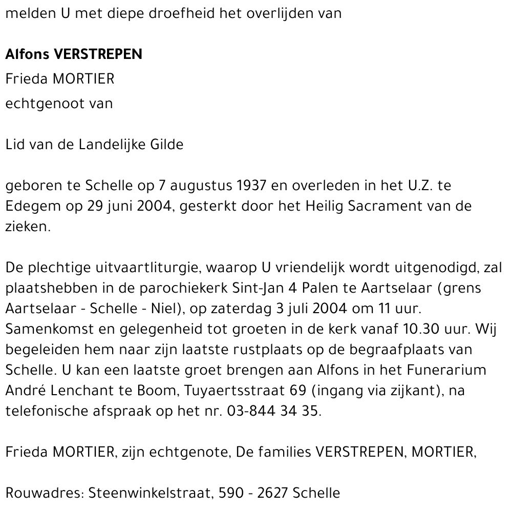 Alfons Verstrepen