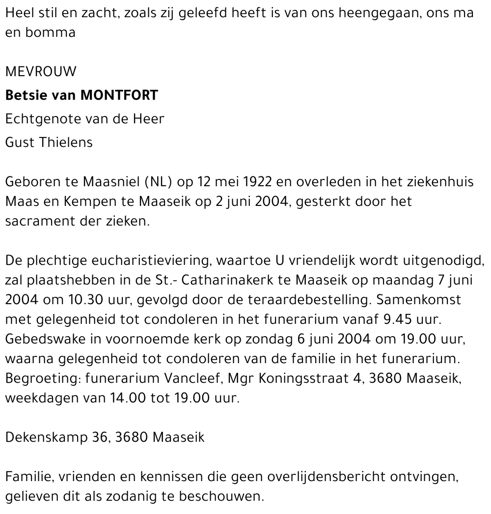 Betsie van Montfort