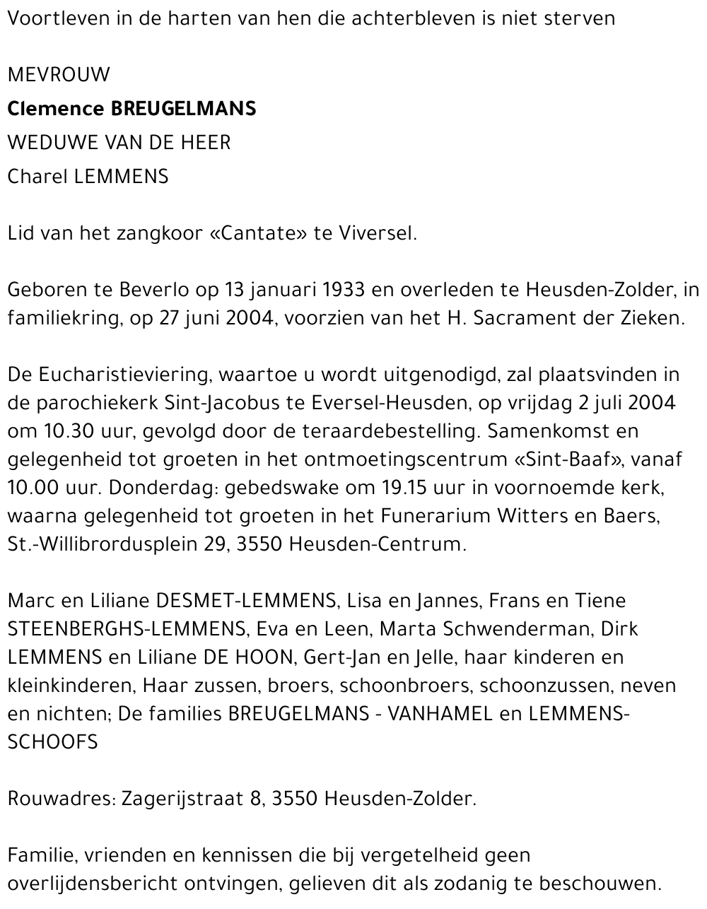 Clemence Breugelmans