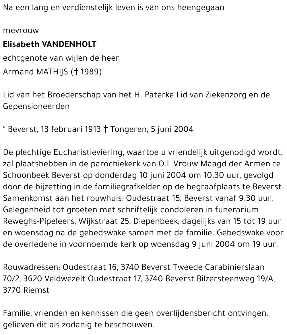 Elisabeth Vandenholt