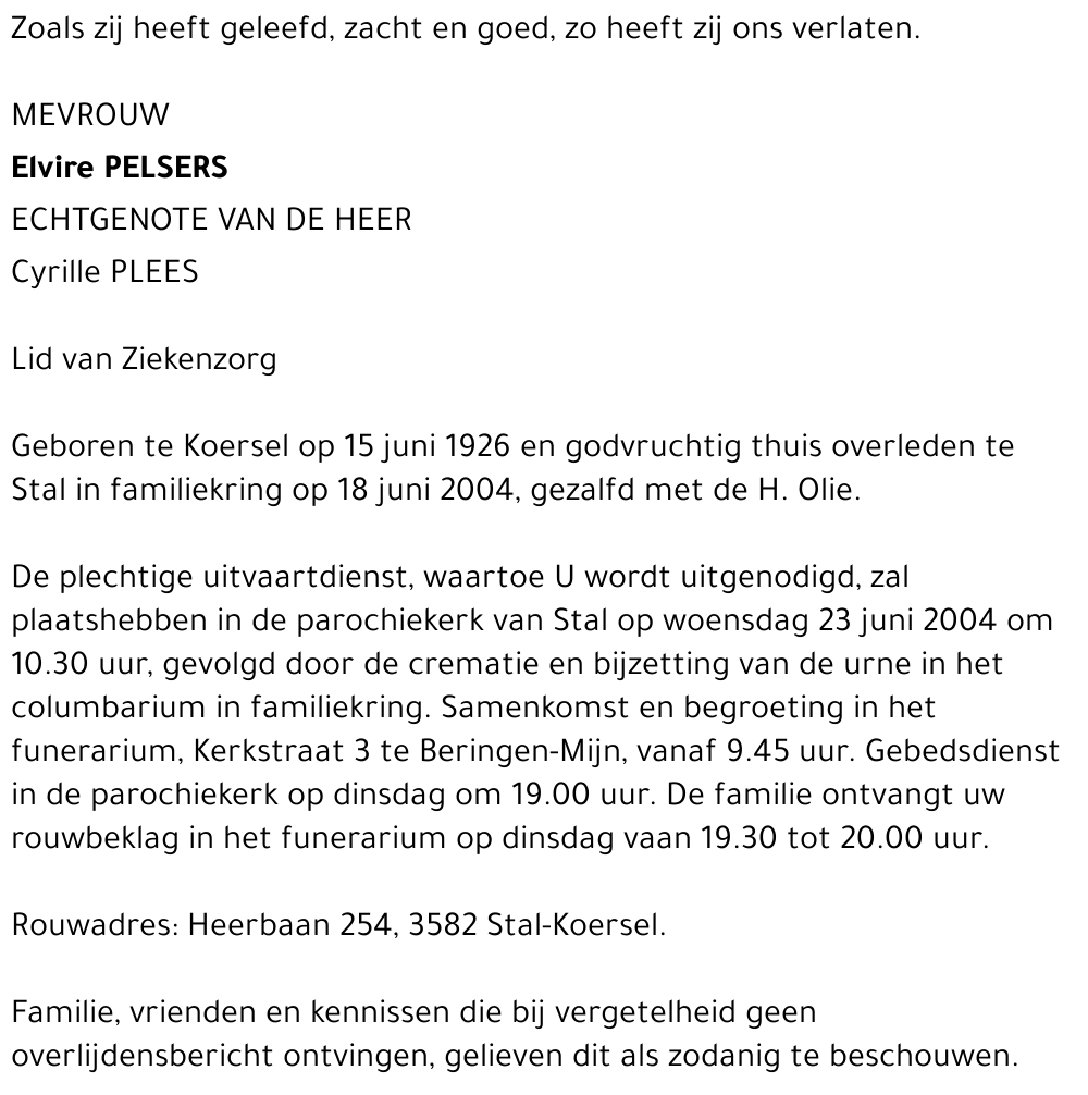 Elvire Pelsers