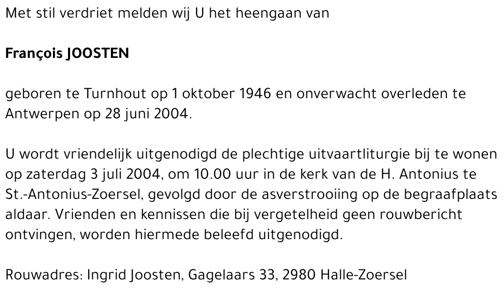 François JOOSTEN