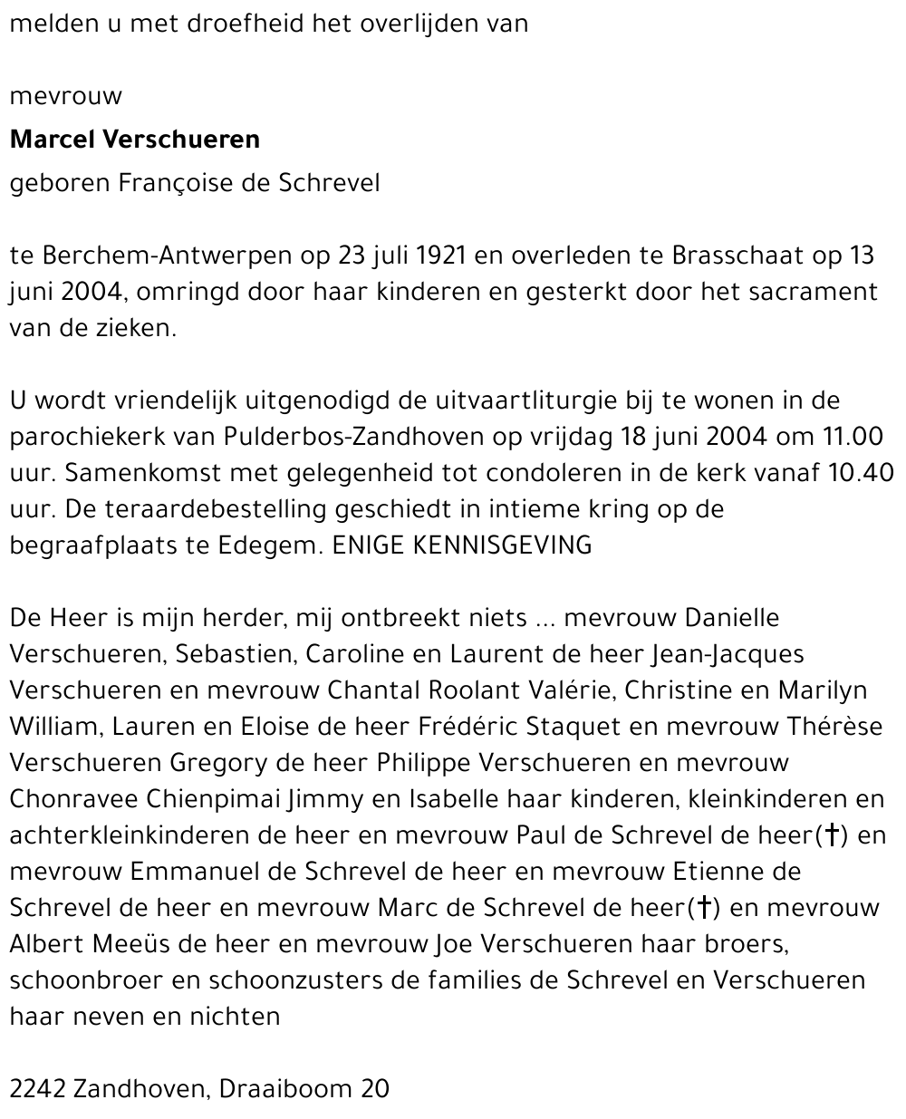 Françoise DE SCHREVEL