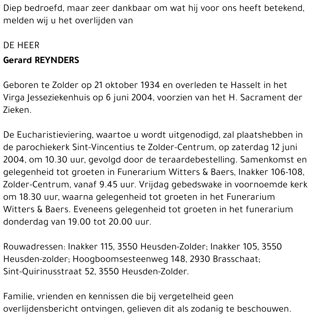 Gerard Reynders