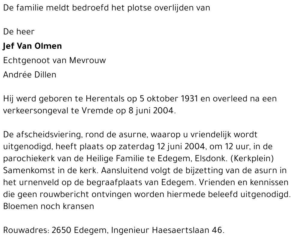 jef van olmen