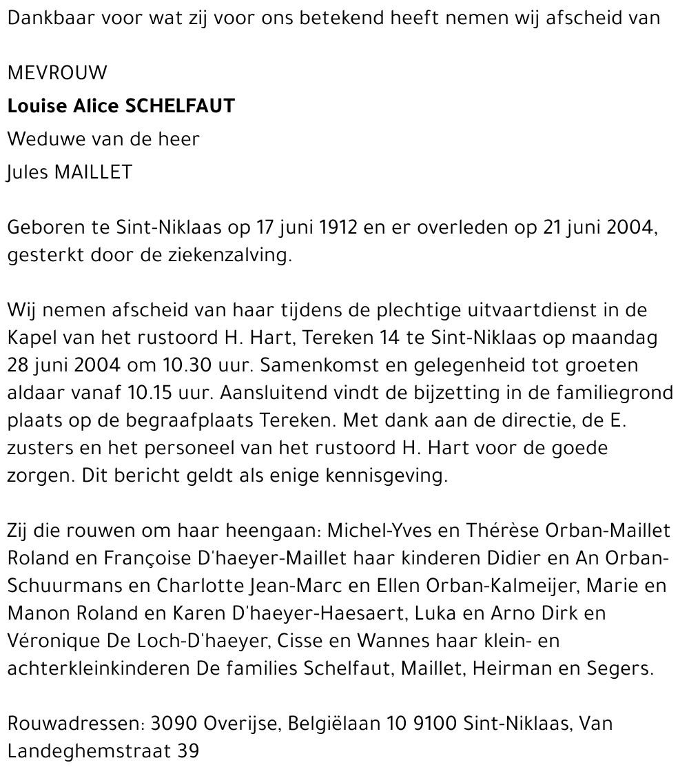 LOUISE ALICE SCHELFAUT