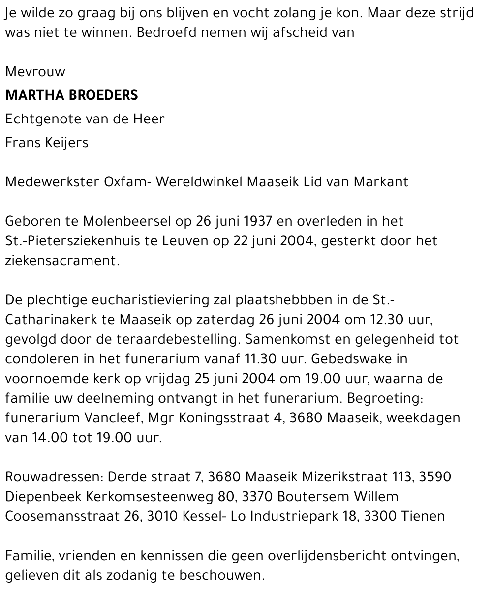 Martha Broeders
