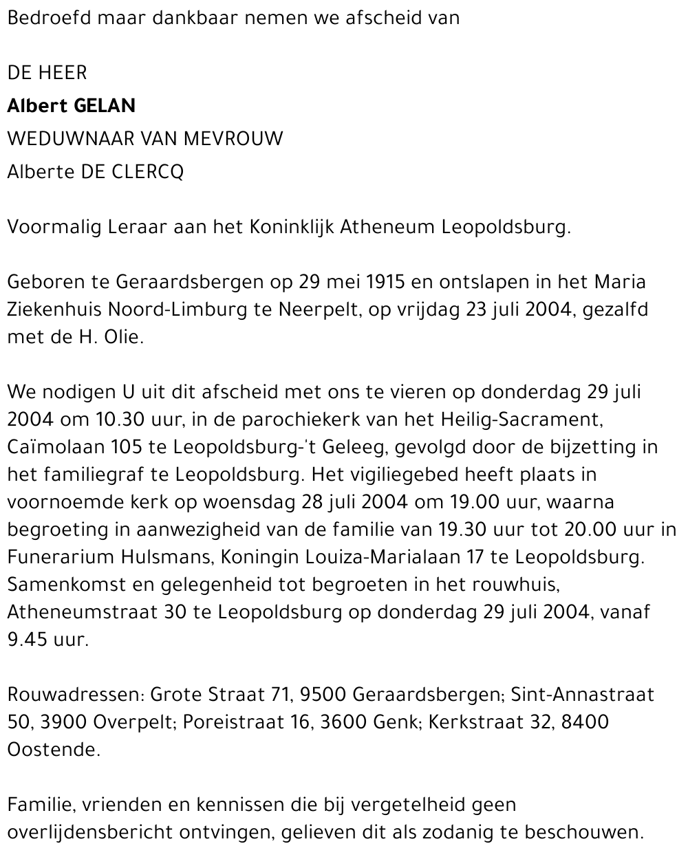 Albert Gelan