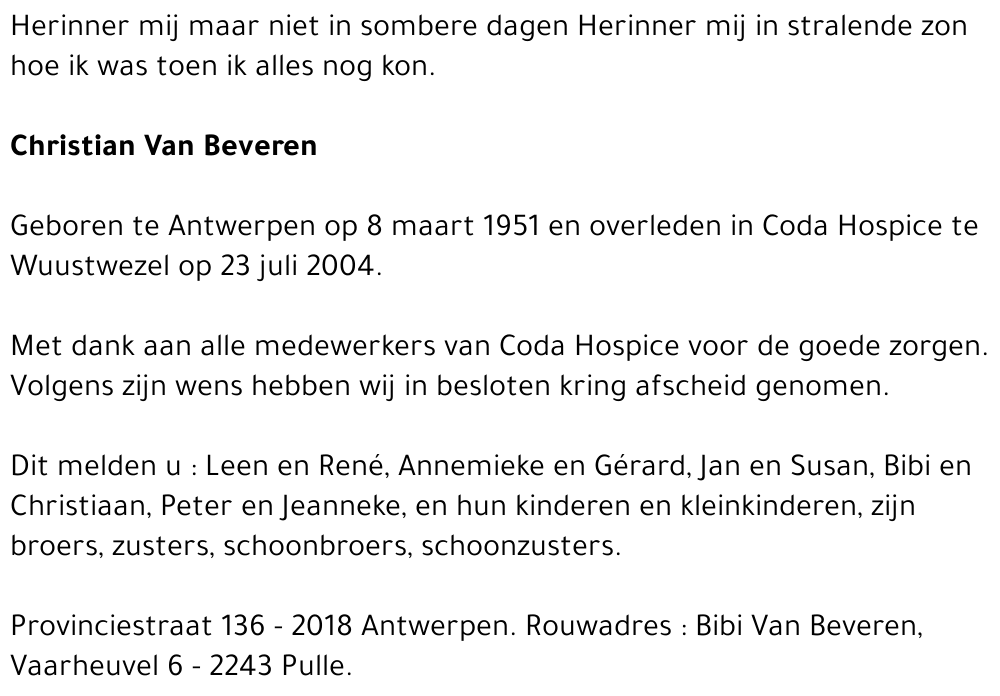 Christian Van Beveren