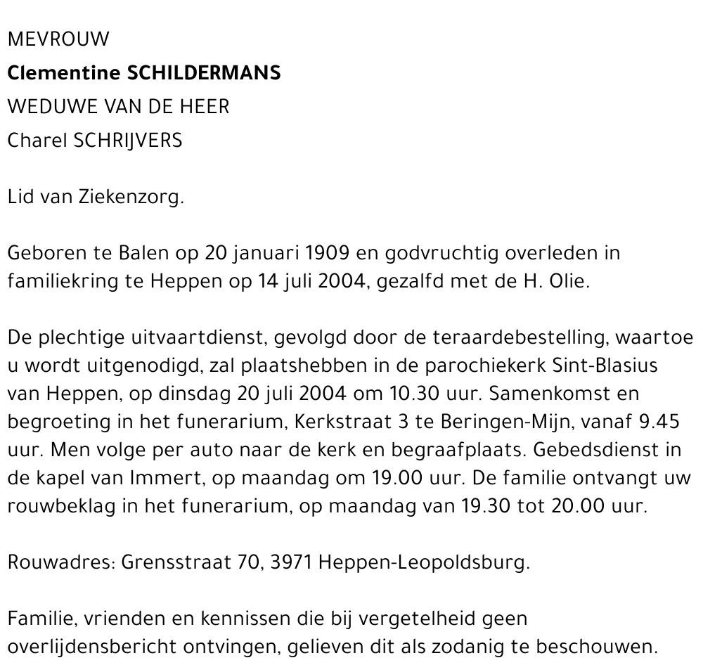 Clementine Schildermans