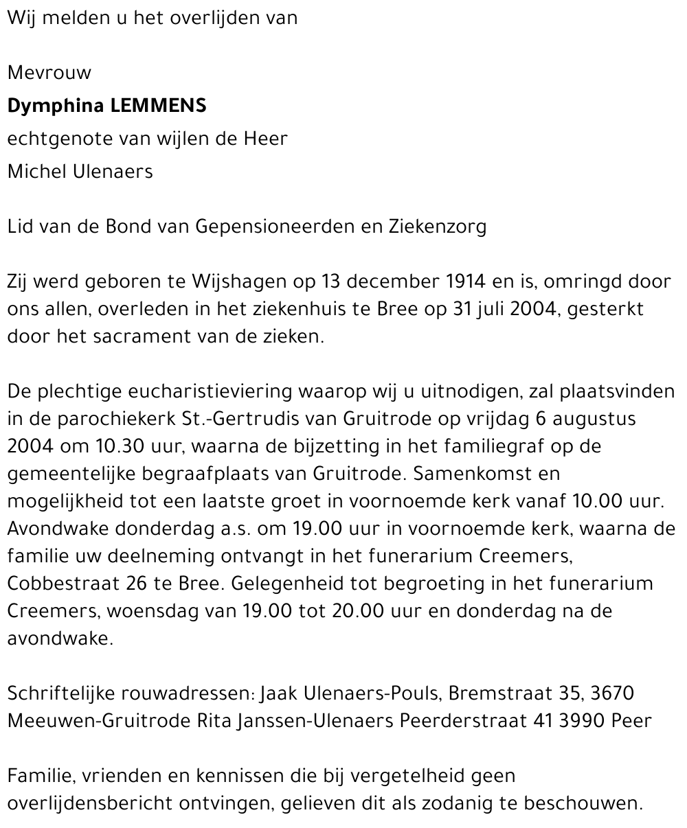 Dymphina Lemmens