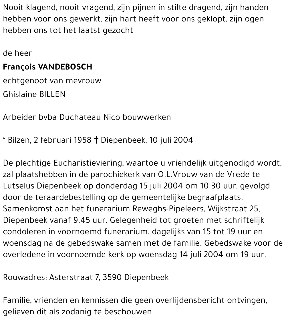 François Vandebosch