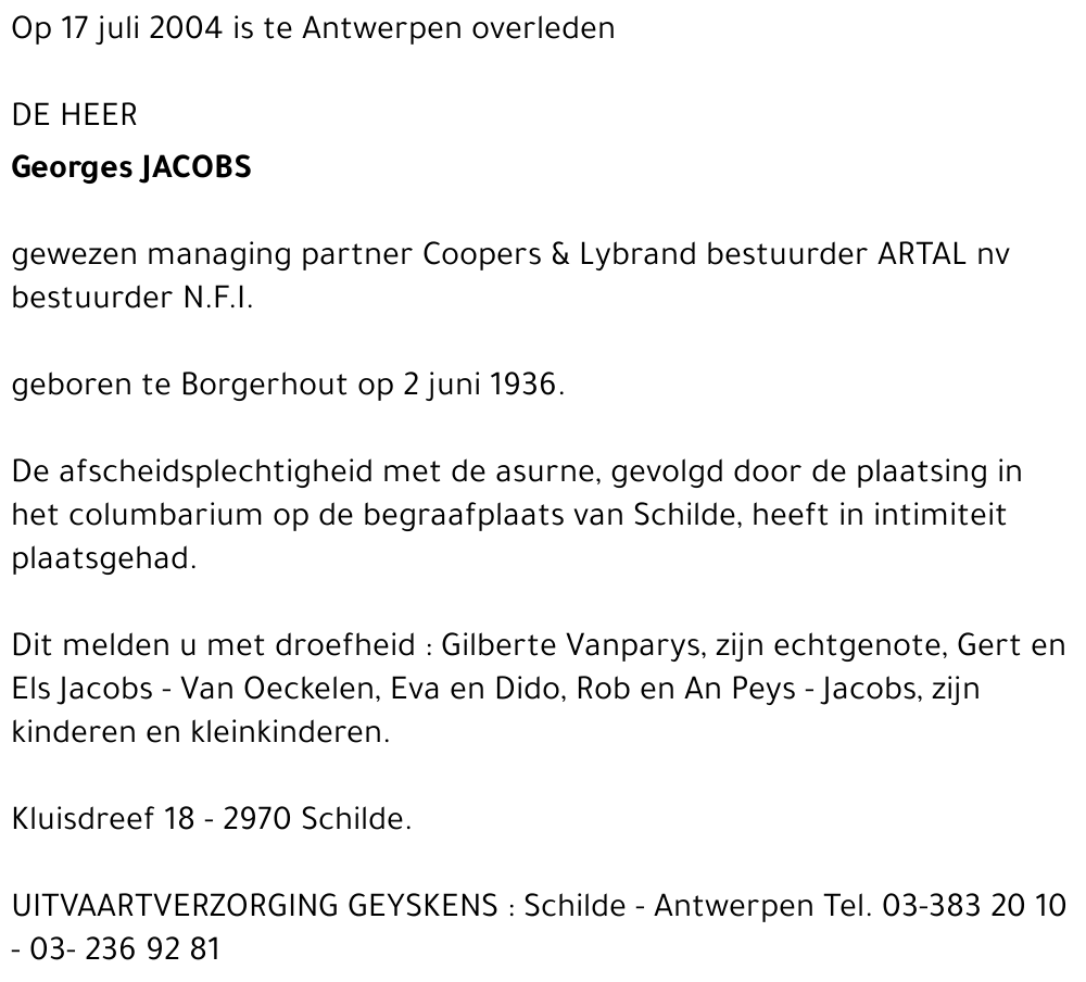 Georges JACOBS