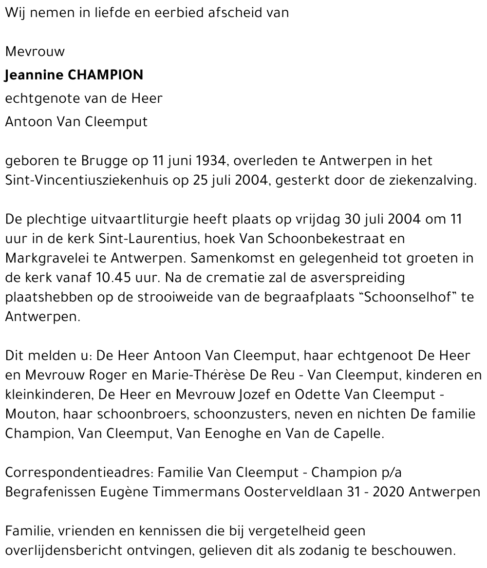 Jeannine Champion