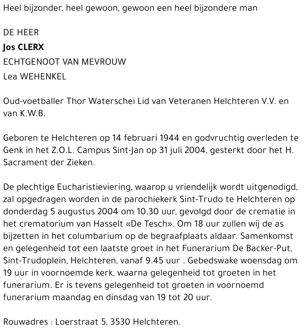 Jos Clerx