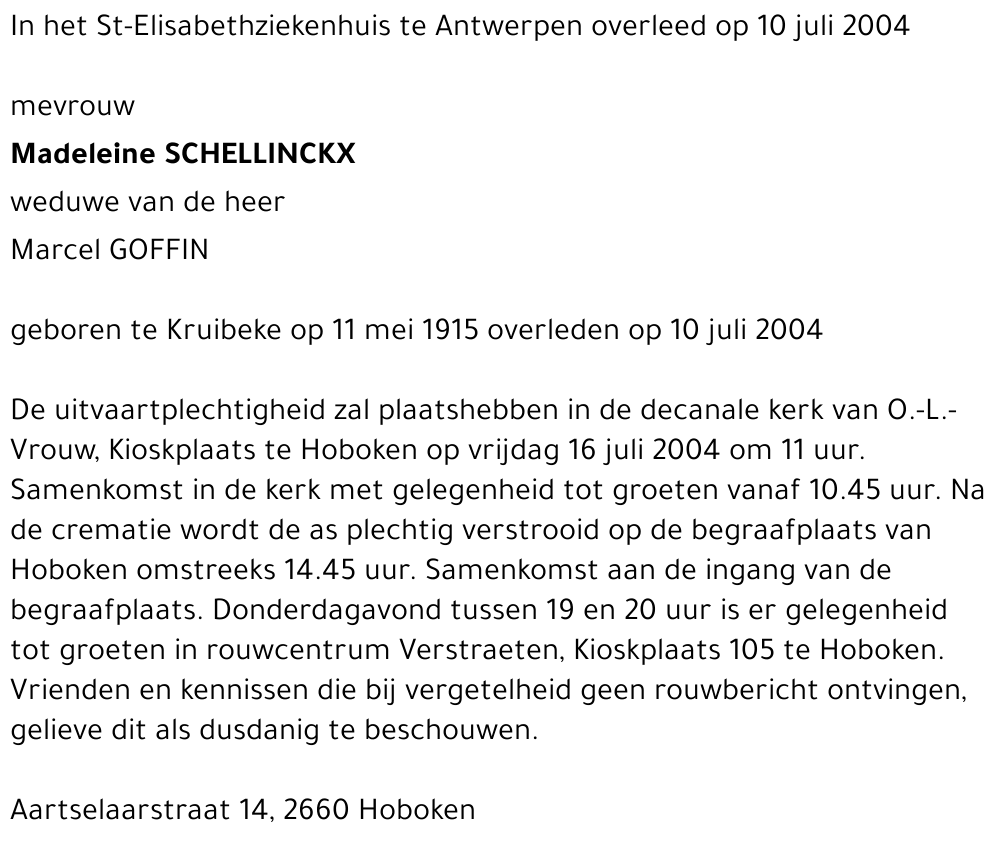 Madeleine Schellinckx