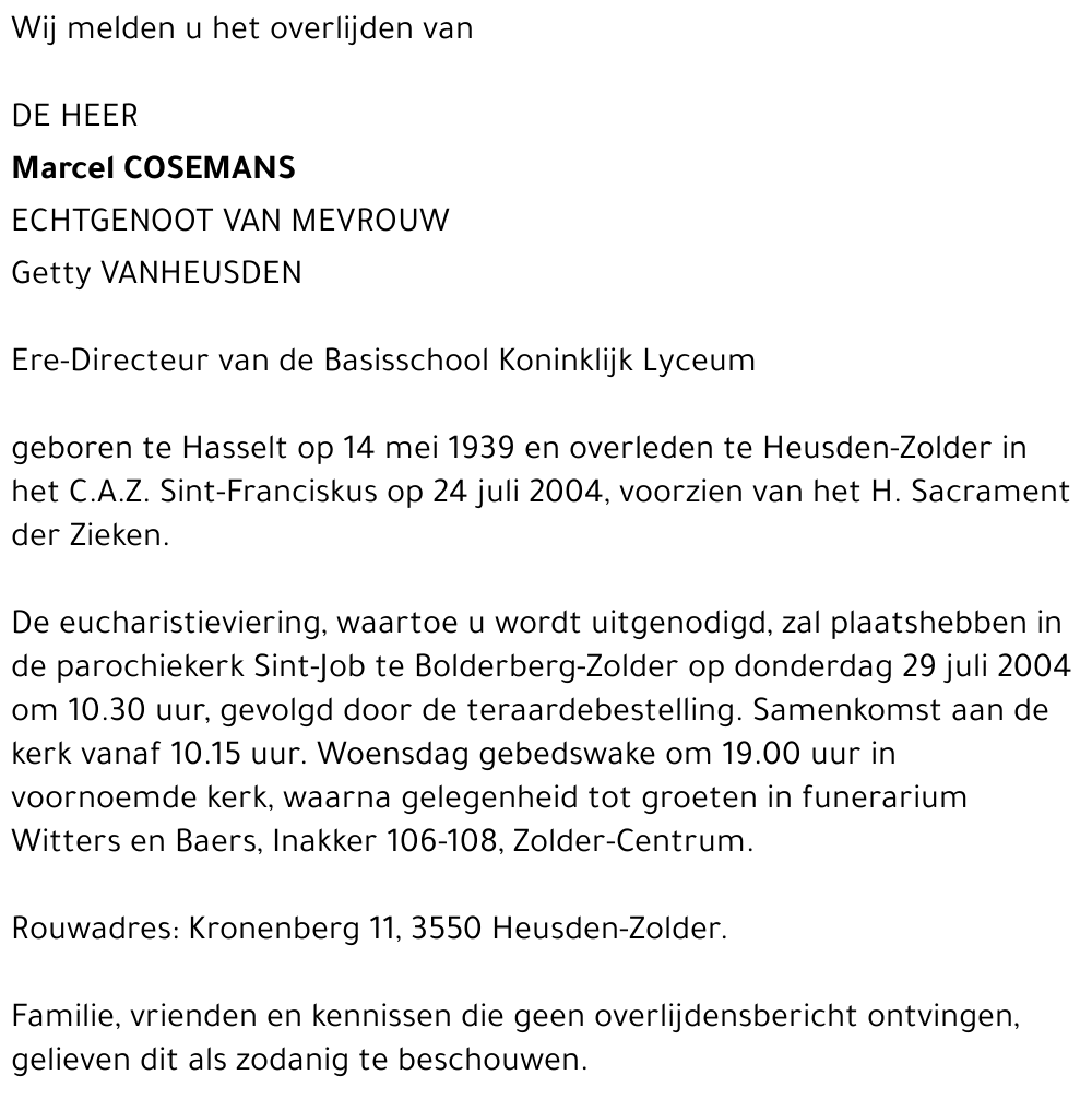 Marcel Cosemans