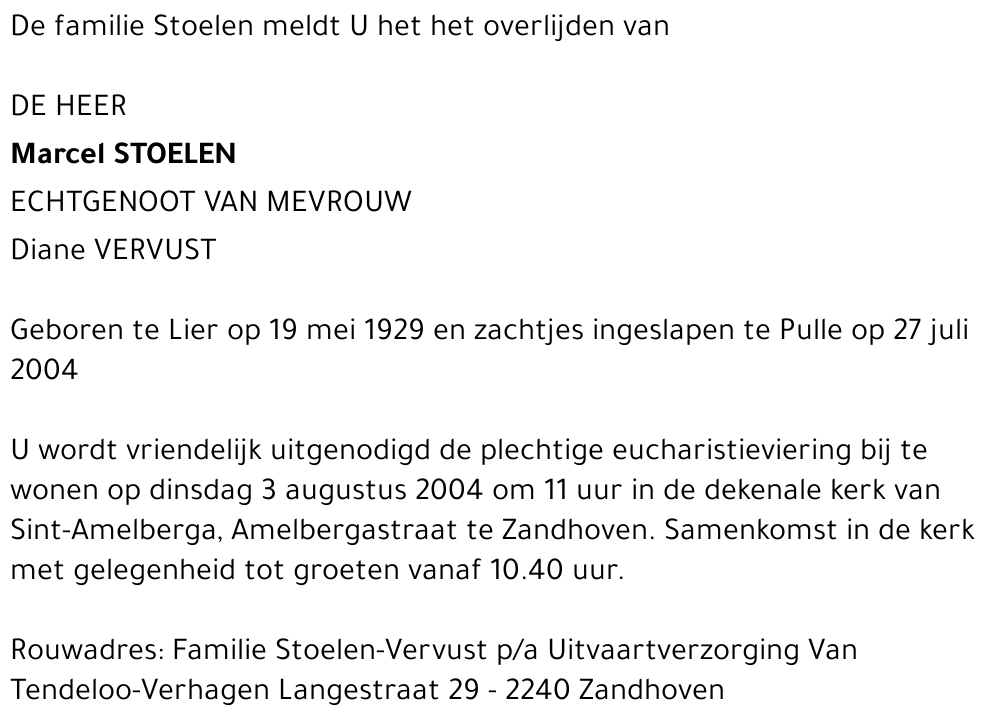 MARCEL STOELEN