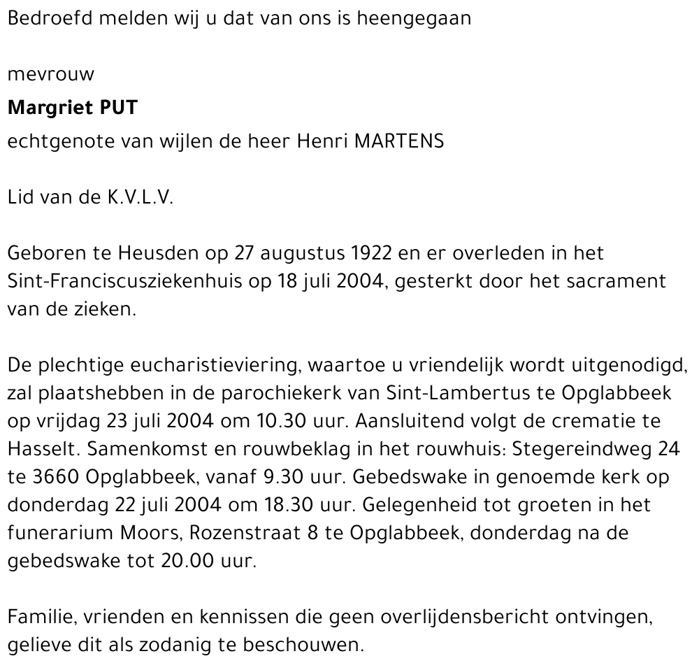 Margriet Put