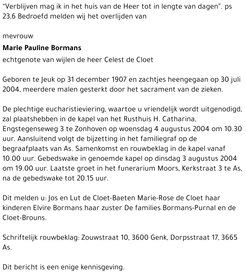 Marie Pauline Bormans