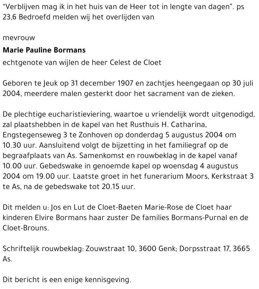 Marie Pauline Bormans