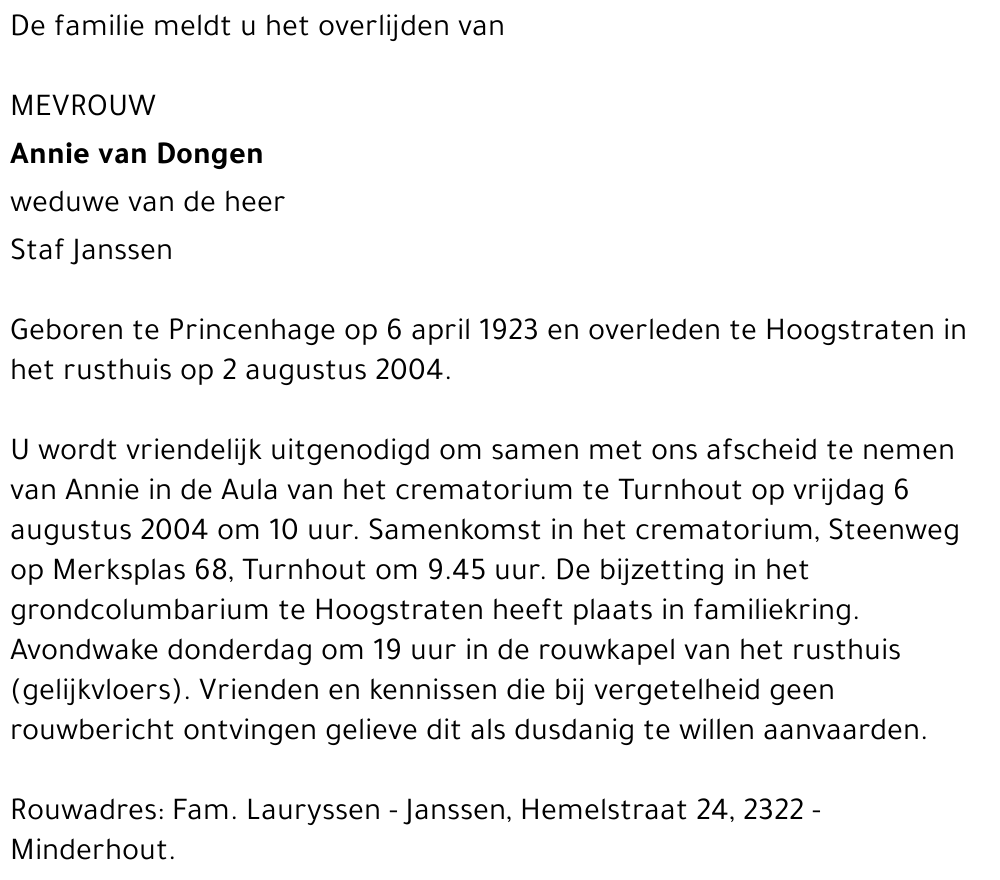 Antonetta van Dongen