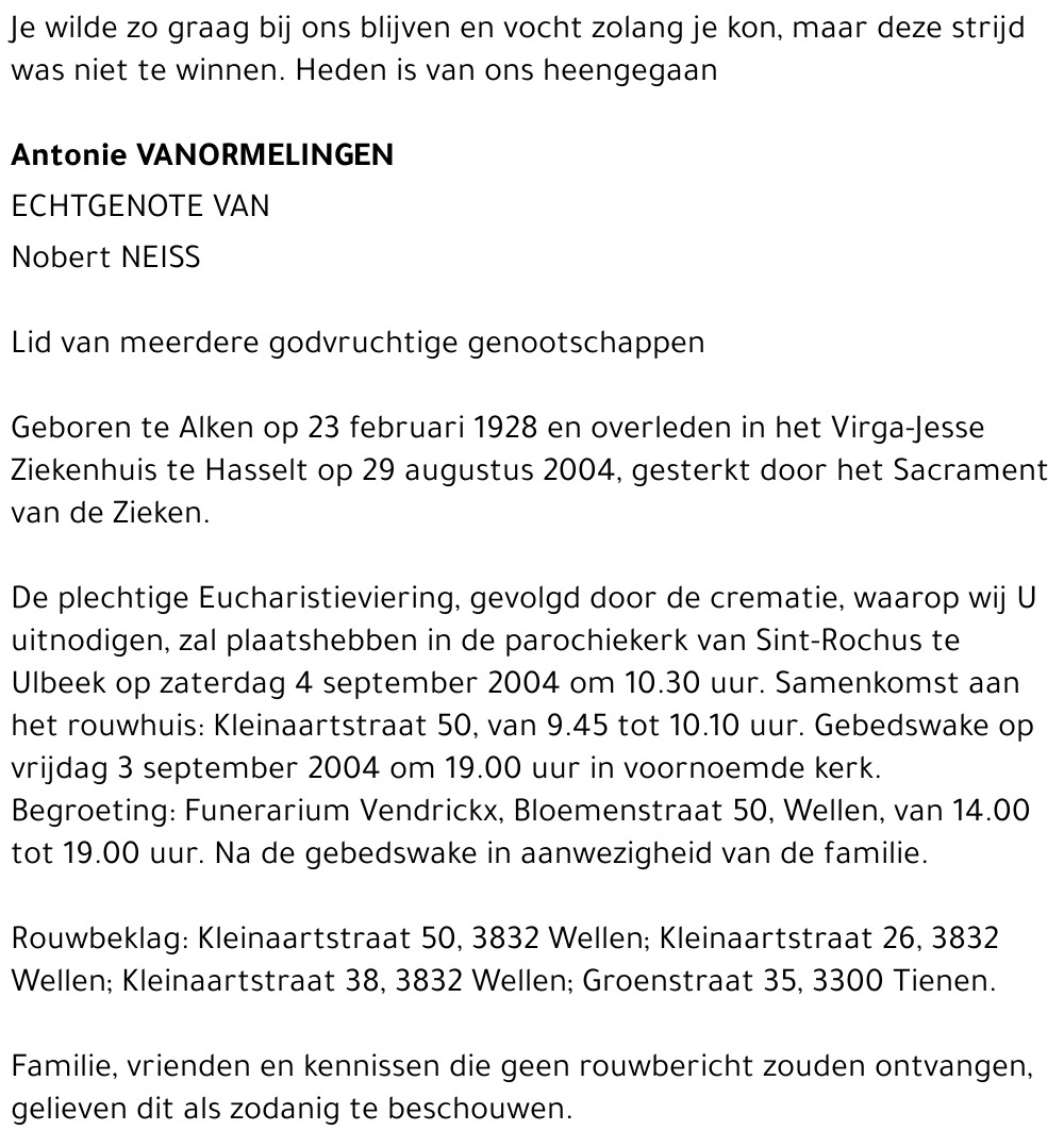 Antonie Vanormelingen