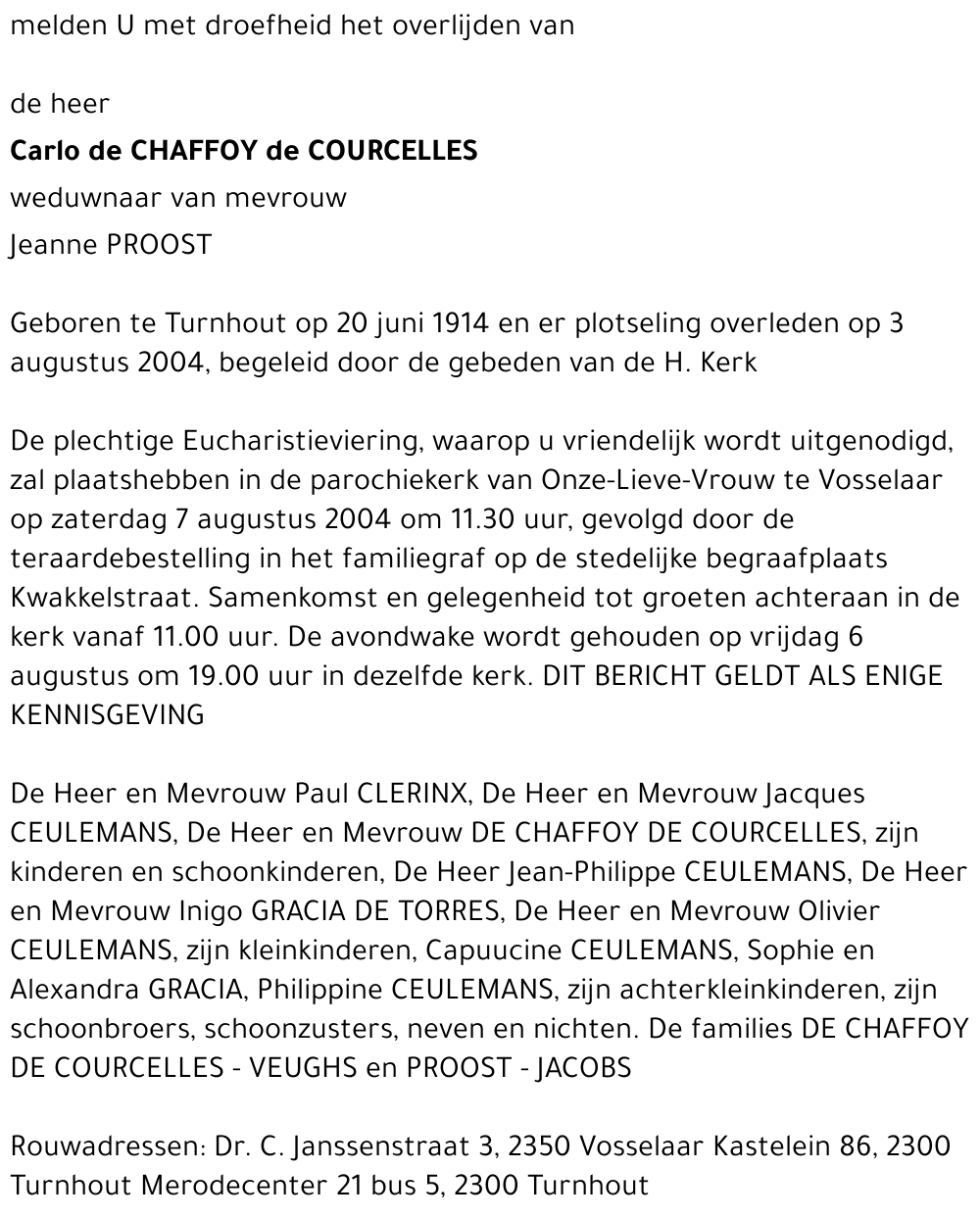 CARLO DE CHAFFOY DE COURCELLES