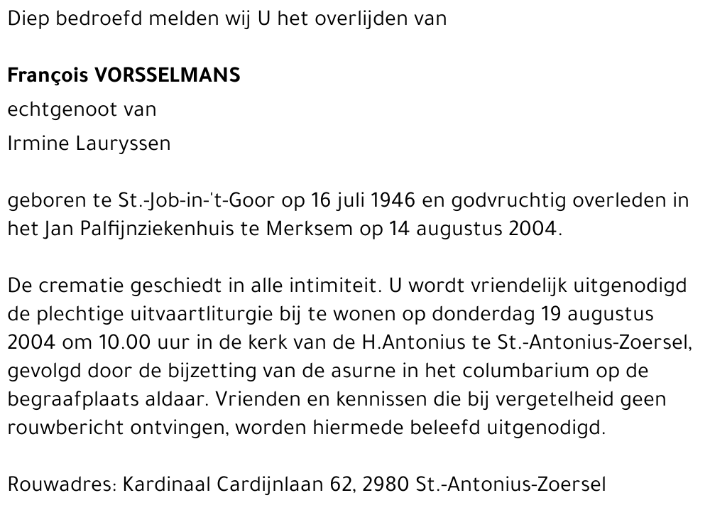 François Vorsselmans