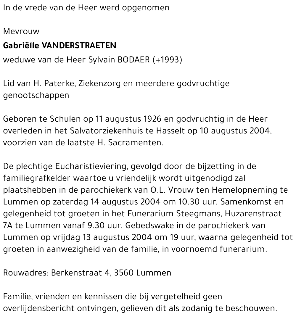 Gabriëlle Vanderstraeten