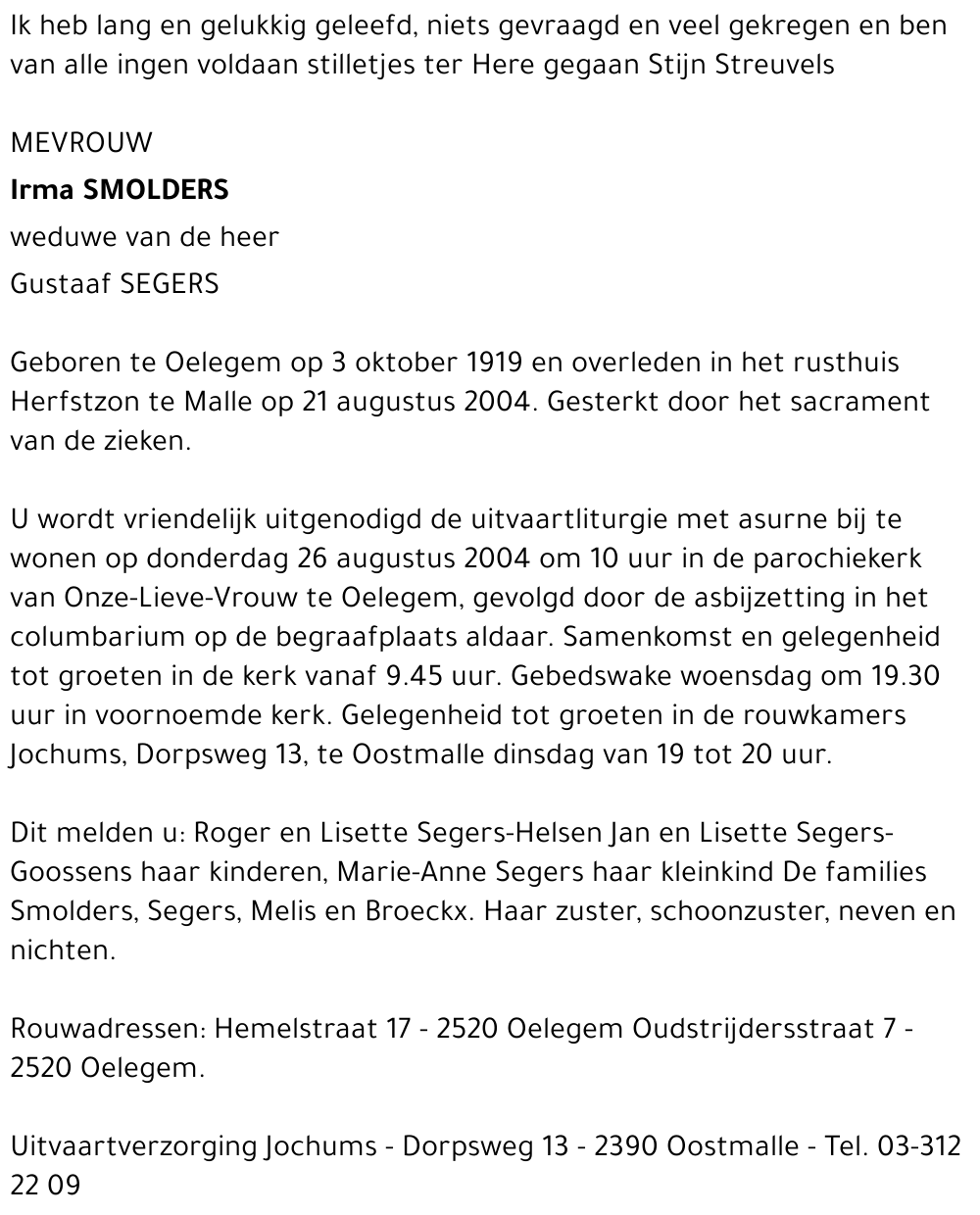 Irma SMOLDERS