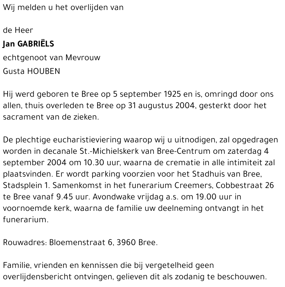Jan GABRIËLS