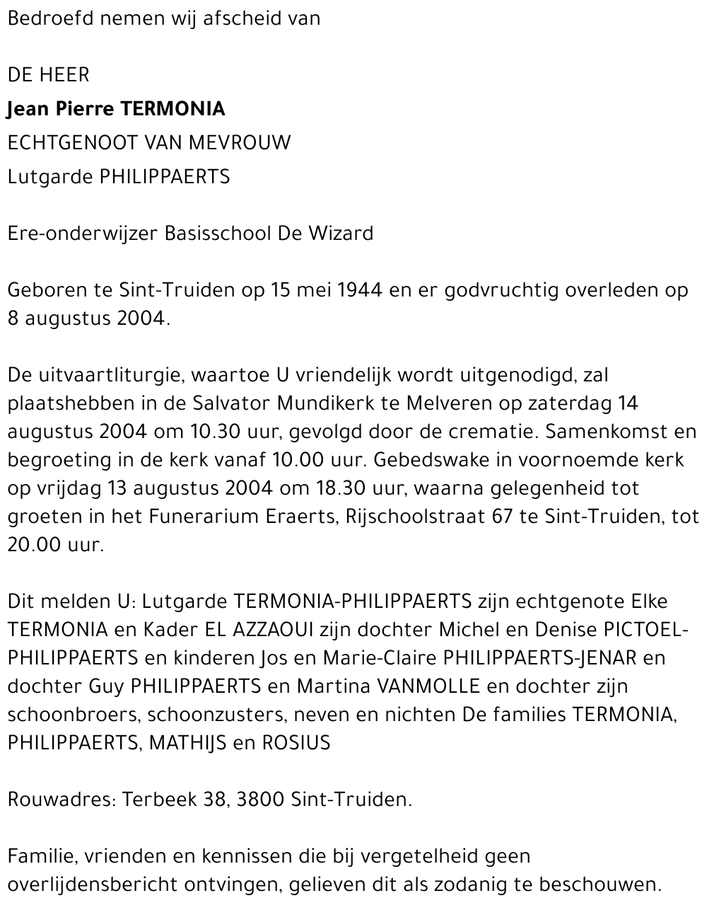 Jean Pierre Termonia