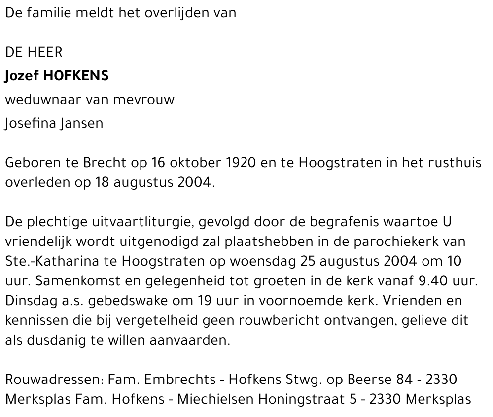 Jozef Hofkens