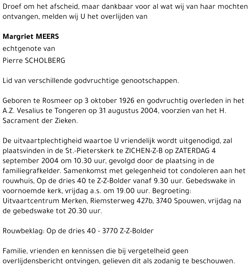 Margriet Meers