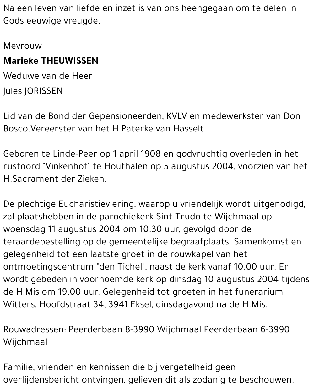 Maria Theuwissen