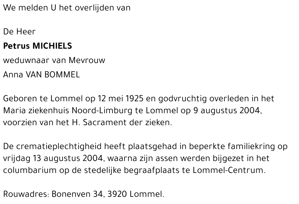 Petrus MICHIELS
