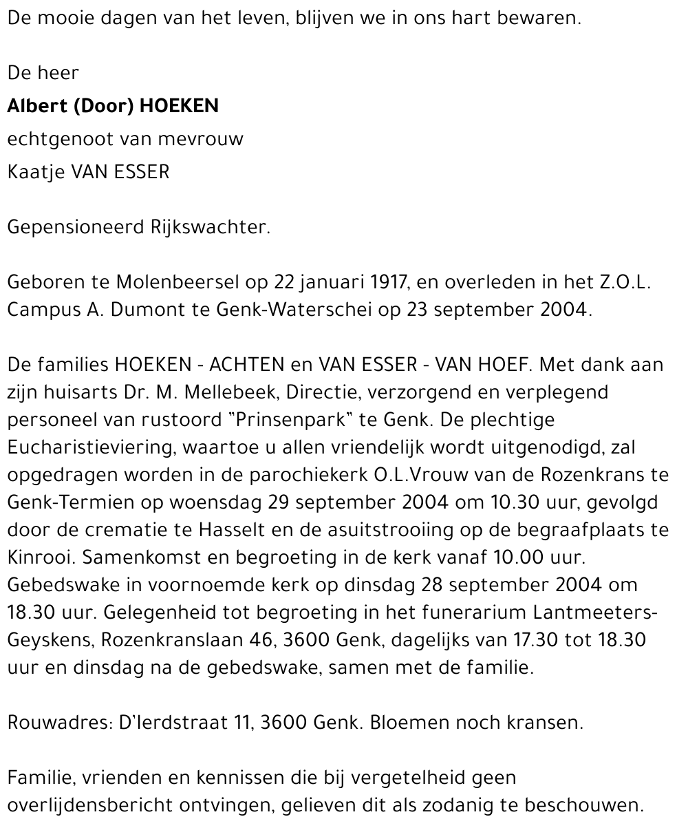 Albert HOEKEN