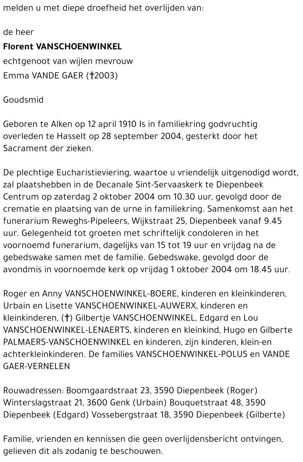 Florent VANSCHOENWINKEL