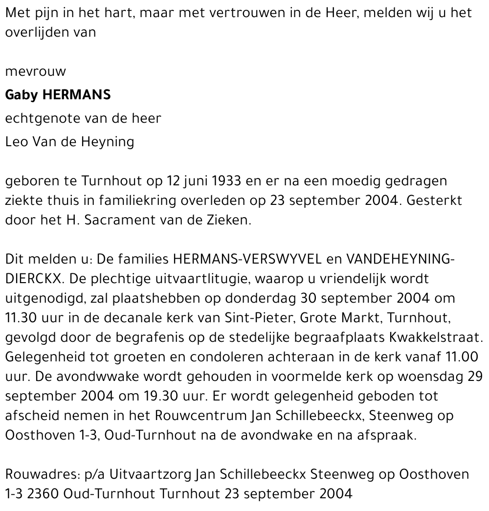 GABY HERMANS